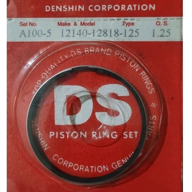 RING SEHER / RING PISTON SUZUKI A1005 (1.25, DENSHIN)