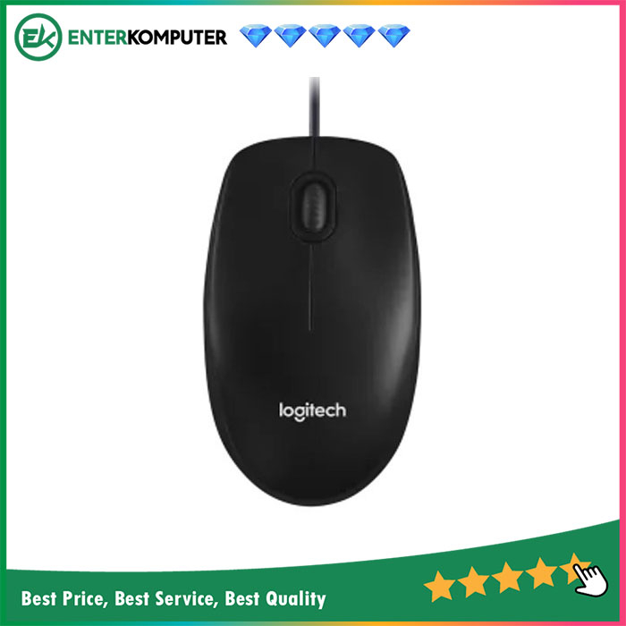 Logitech M100r Optical Mouse USB - Black