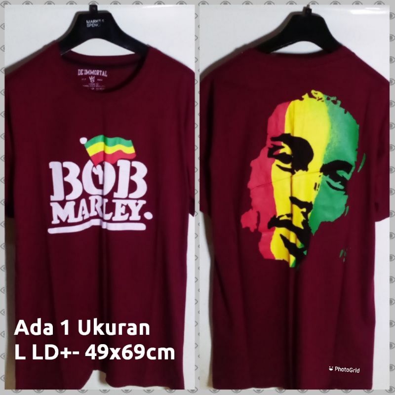 Kaos Bob Marley Rastafara