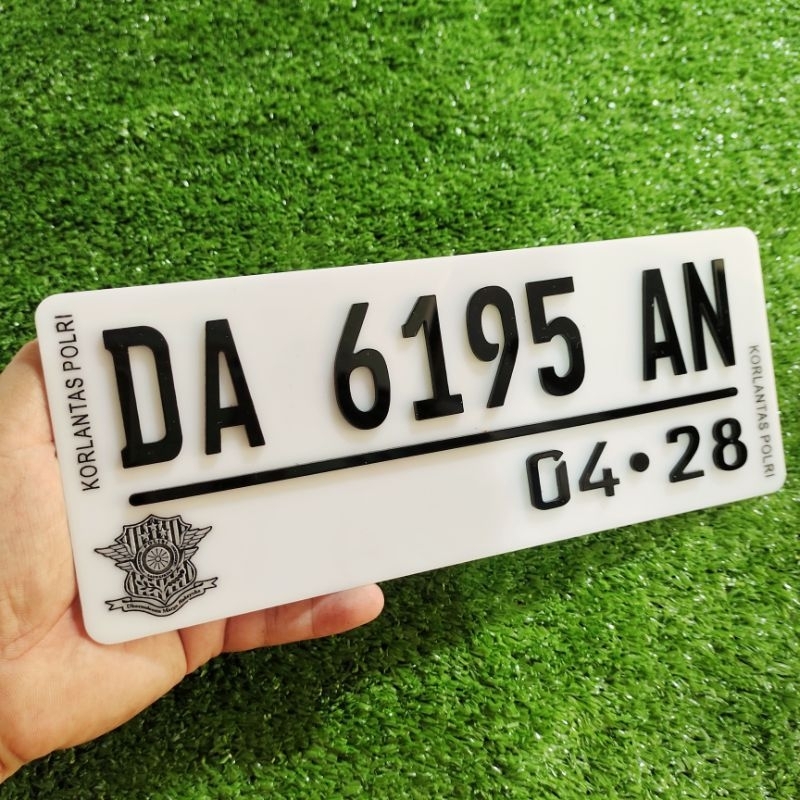 plat acrilik 3D timbul