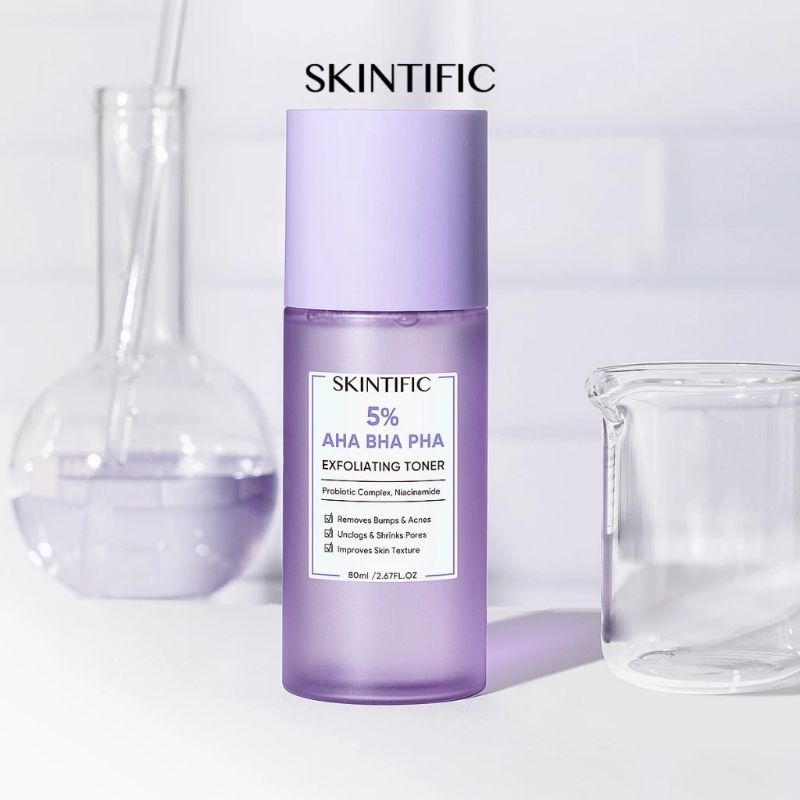 SKINTIFIC 5% AHA BHA PHA Exfoliating Toner