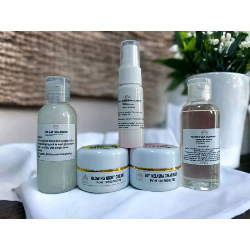 satu paket cream glowing flek parah