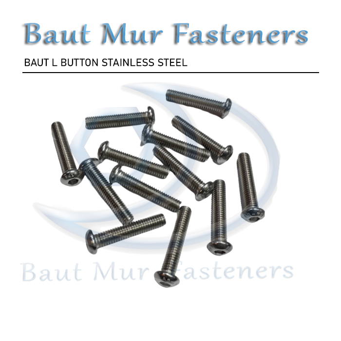 BAUT L BUTTON M3 X 16 | BUTTON HEAD SOCKET CAP STAINLESS STEEL