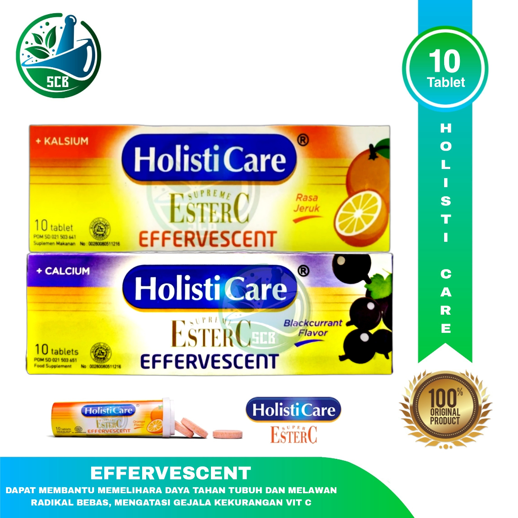 Holisticare Ester C Effervescent - Isi 10 Tablet