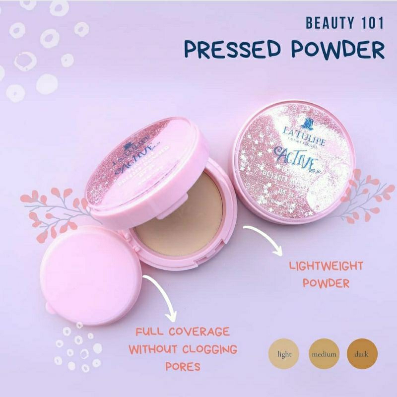La Tulipe Active Flawless Pressed Powder