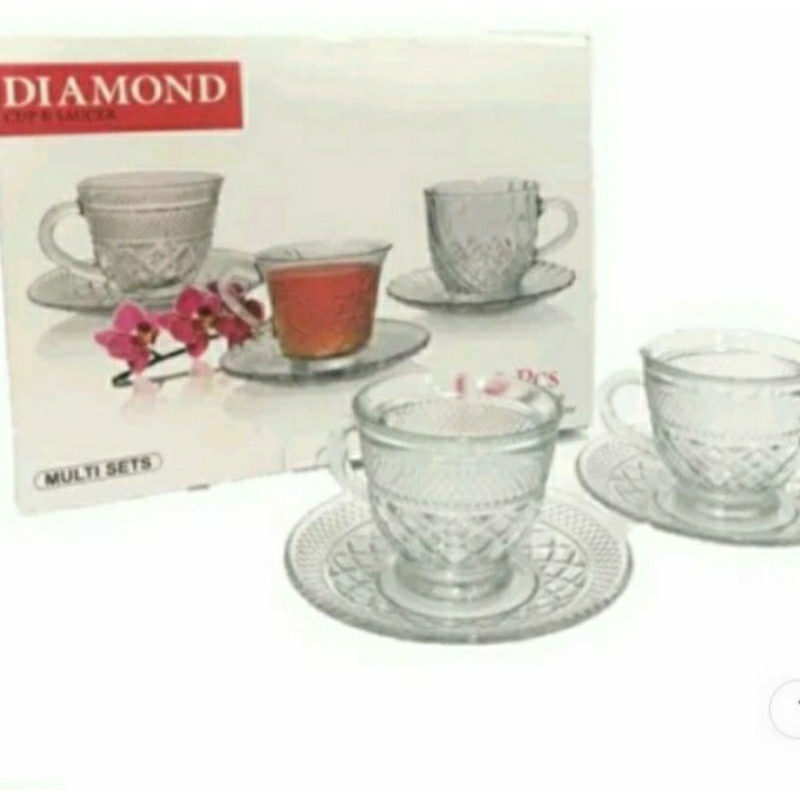 Cangkir set saucher 12pcs