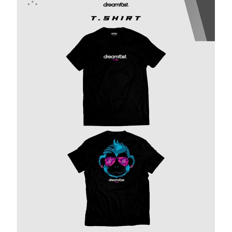 T.shirt original dreamfast code:51/katun santai hitam