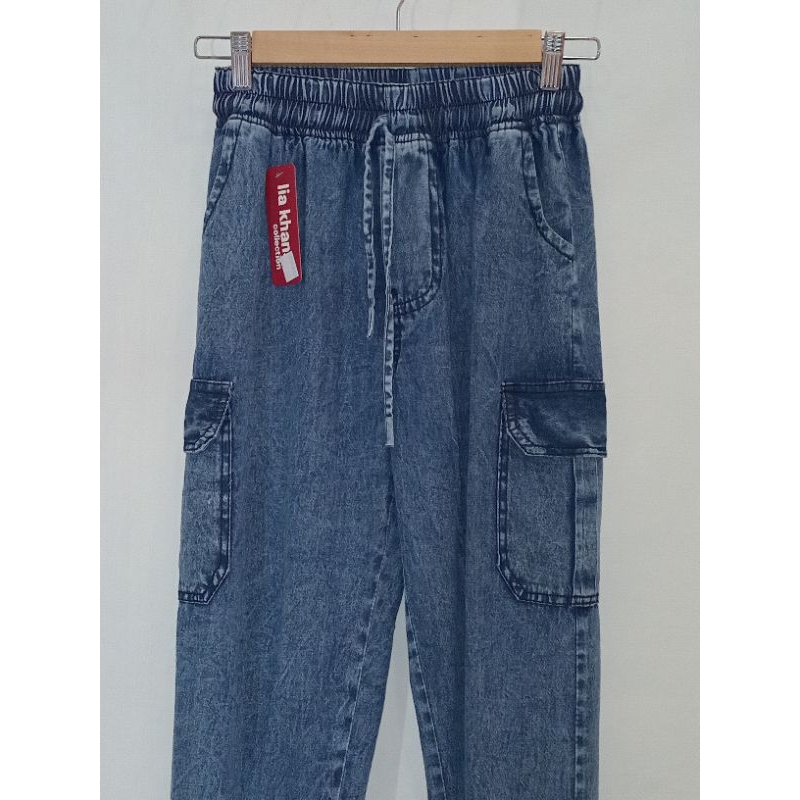 CELANA JIN CARGO JOGER SNOWBLUE