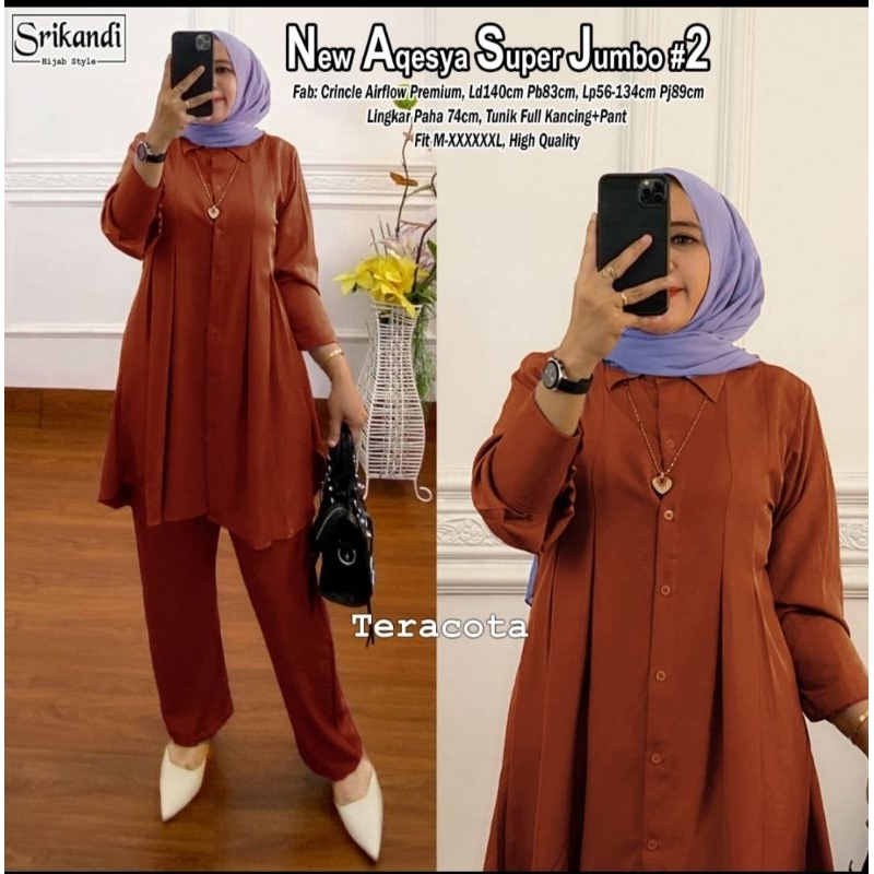 setelan aqesha super jumbo