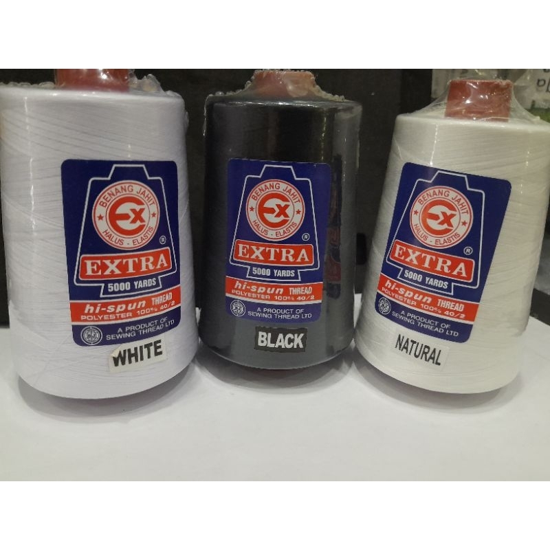 Benang Extra jahit 5000yrd