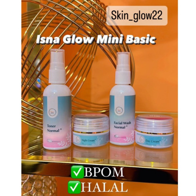 ISNA GLOW MINI BASIC SKINCARE ORIGINAL PAKET HEMAT MURAH
