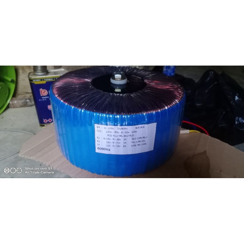 Travo 6000va 120v-60v