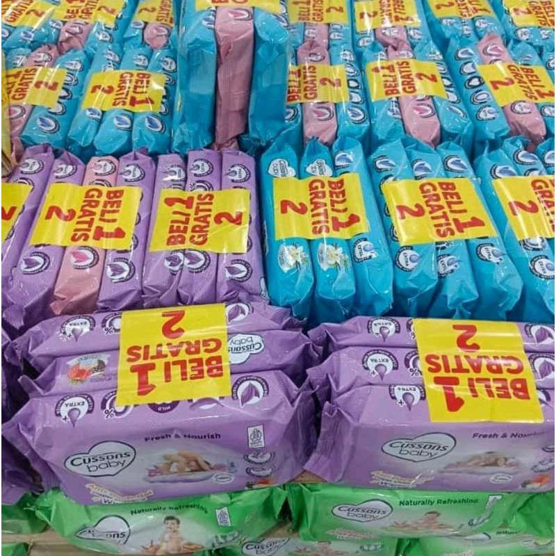tissue basah Cussons beli 2 gratis 1