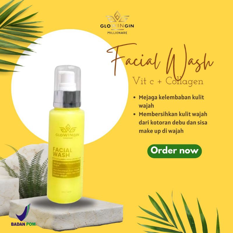 Facial wash glowingin