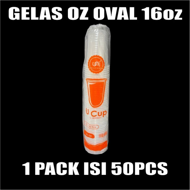 Cup gelas Ovale 16 oz Universal