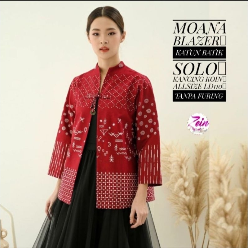 Blus Batik Blazer Moana#Koin