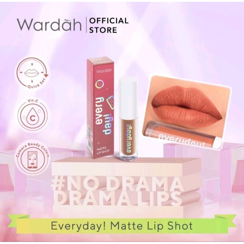 ORIGINAL Wardah Everyday Matte Lip Shot