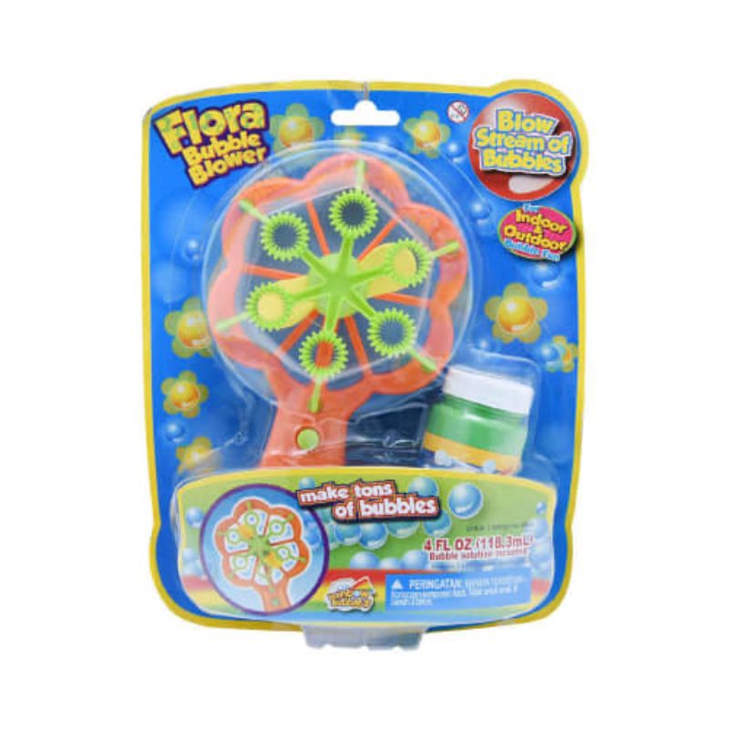 Rainbow Bubbles Mainan Gelembung Bubble Blower Flora
