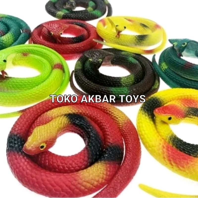Mainan Ular Karet Panjang