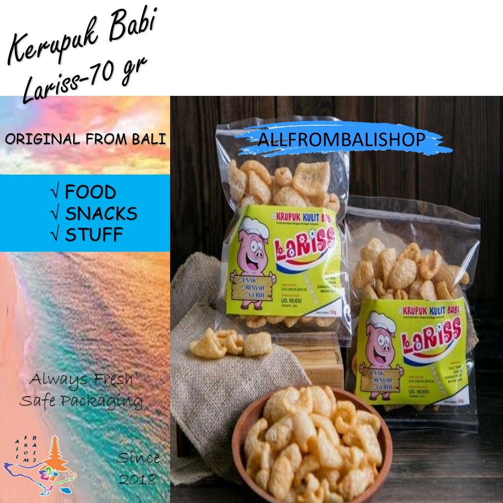 KERUPUK KULIT LARISS-70 gr