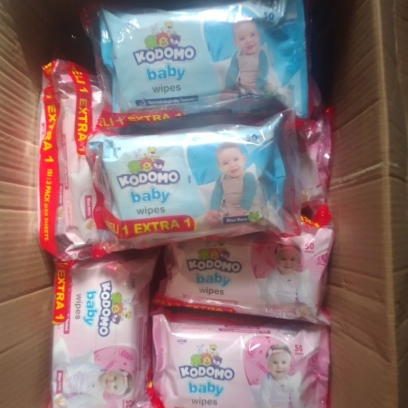 Tissue Basah Kodomo isi 2 (50+50 sheet)