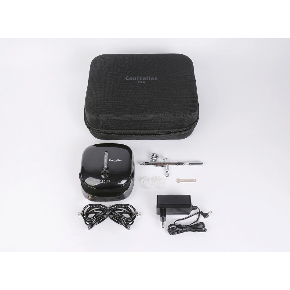 COURCELLES Air Make Up Air Brush Compressor Kit