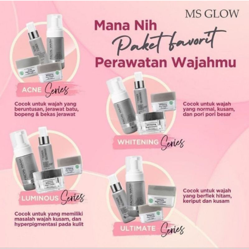 Ms Glow Paket 4in1