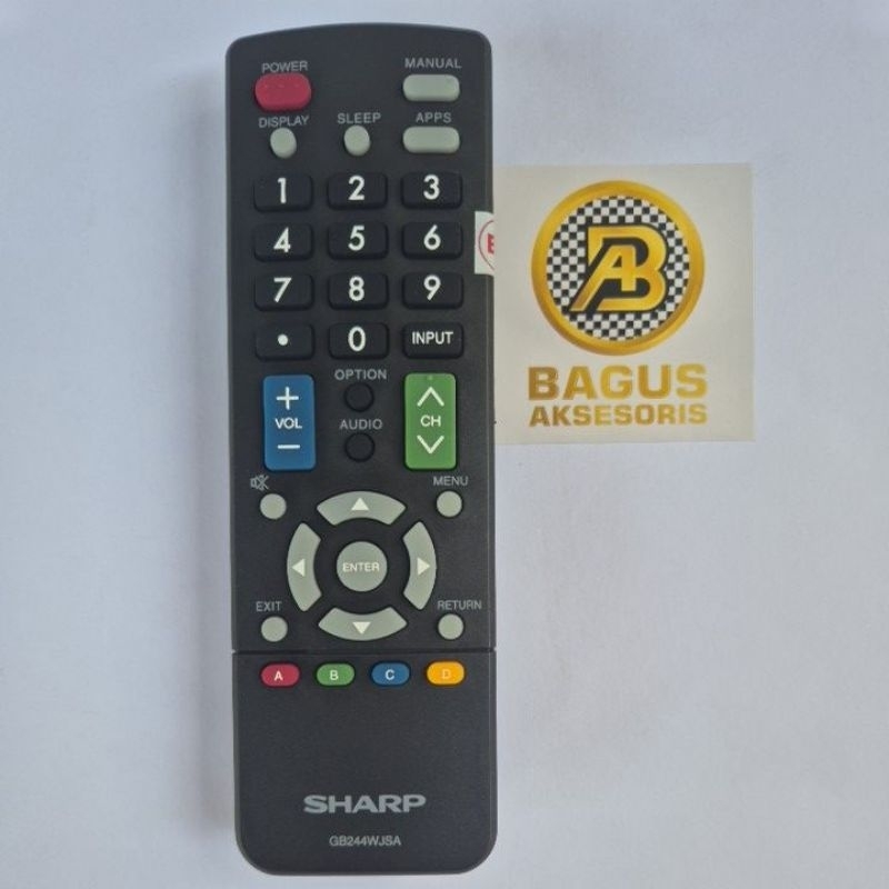 REMOT REMOTE LED TV SHARP GB244WJSA ORIGINAL