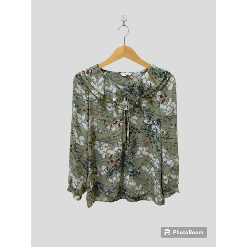Blouse Motif sage