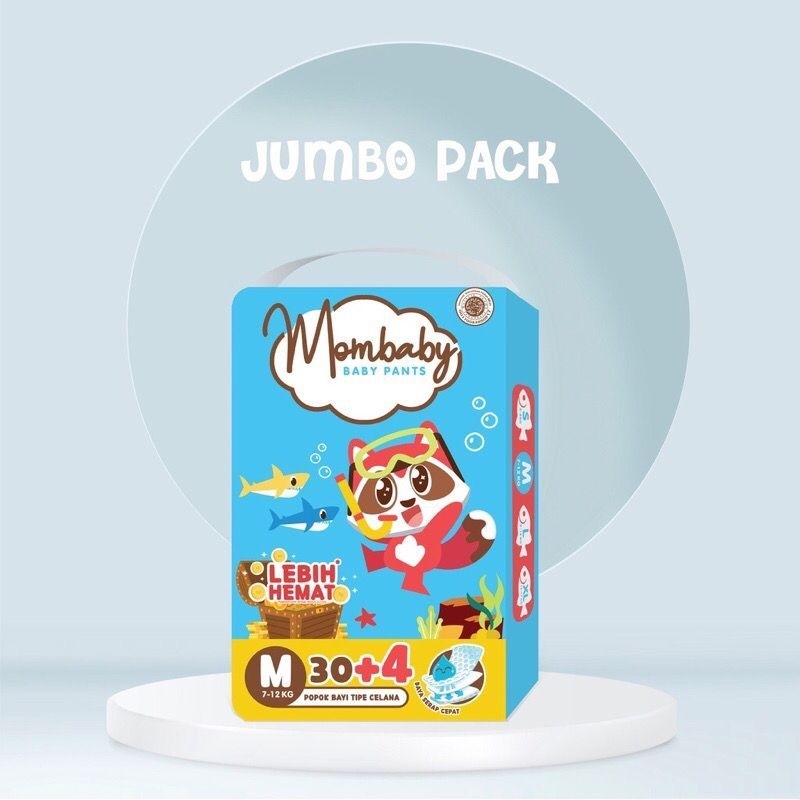 Popok Mombaby Uk M 30+4