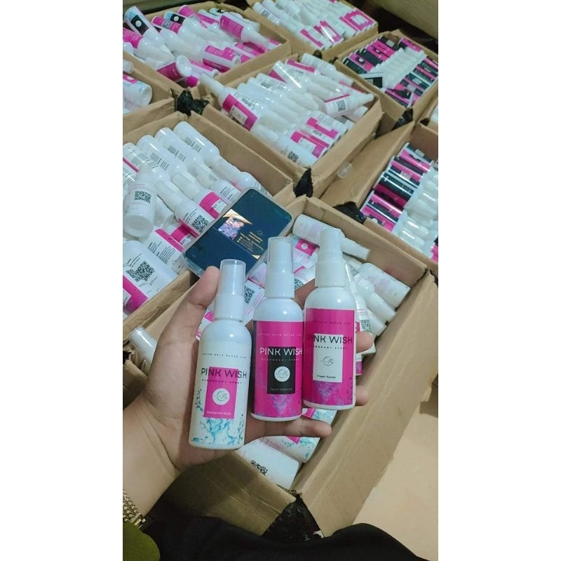 DEODORANT SPRAY PINK WISH (BISA COD)