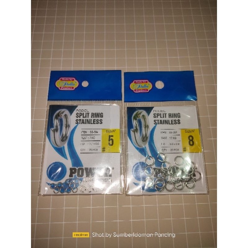 Split ring pipih by stella product split ring pancing