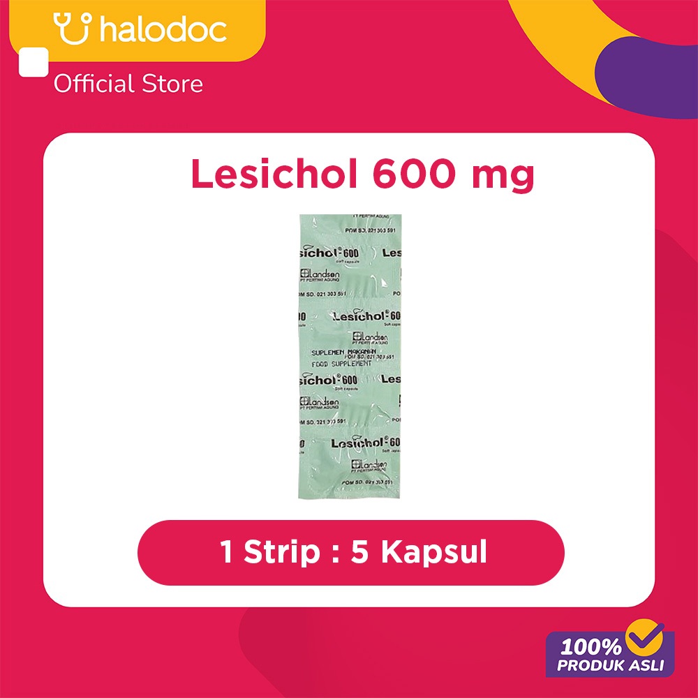 Lesichol 600 Mg 5 Kapsul