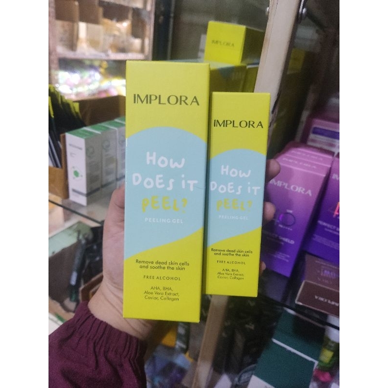 implora peel peeliing gel perontok daki
