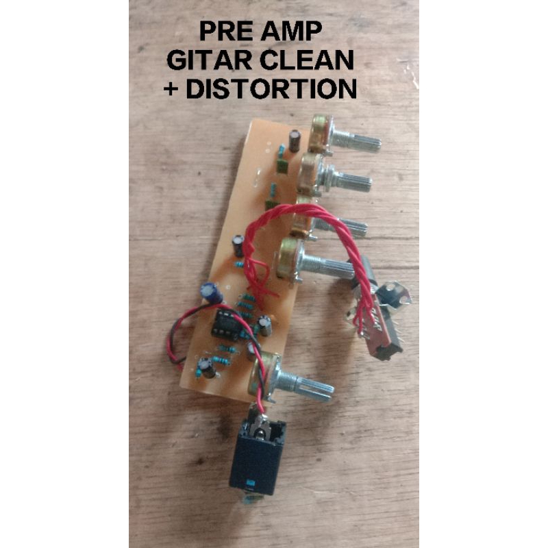 KIT PRE AMP GITAR CLEAN DISTORTION