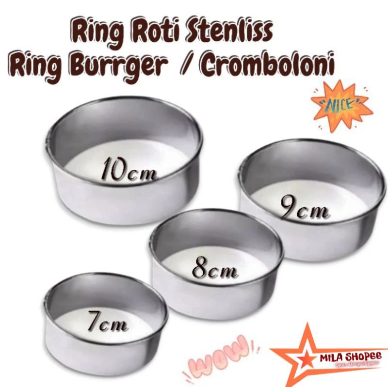 Ring Roti Burrger/Ring Cutter/Ring Cetakan Roti