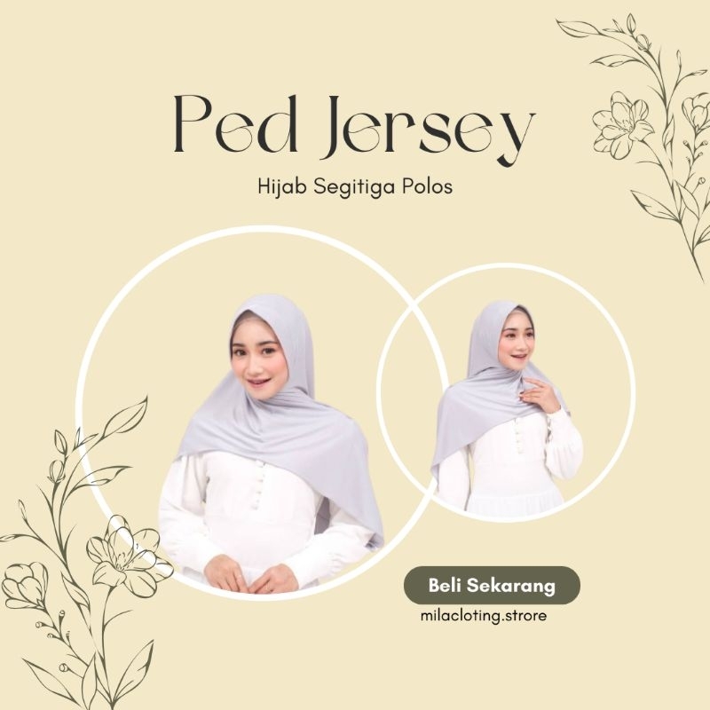 Hijab Segitiga Instan / Instan Ped Jersey