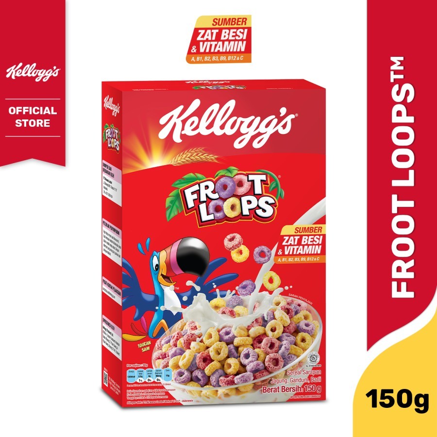 Kelloggs Breakfast Cereal Froot Loops 150g