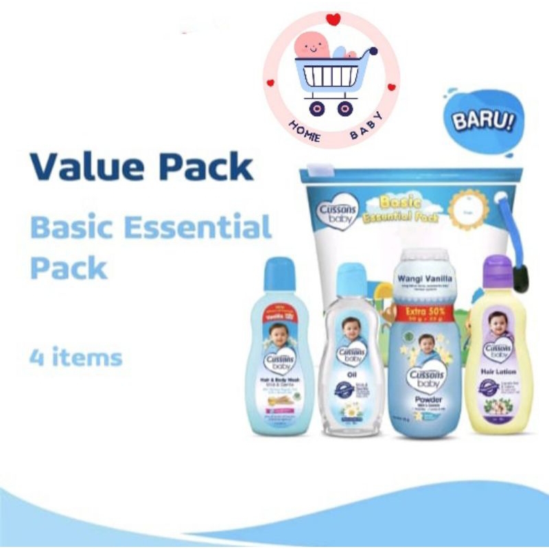 Cussons Baby Basic Essential Pack - Paket Sabun Bayi