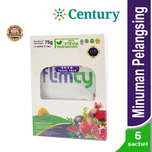 Flimty 5 sachet / Pelangsing / Suplemen Diet/Detox