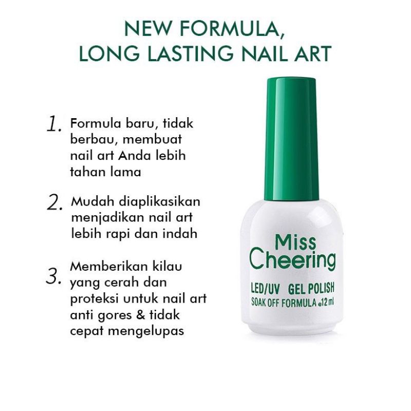 MISSCHEERING FUNCTION GEL MANICURE NAIL ART