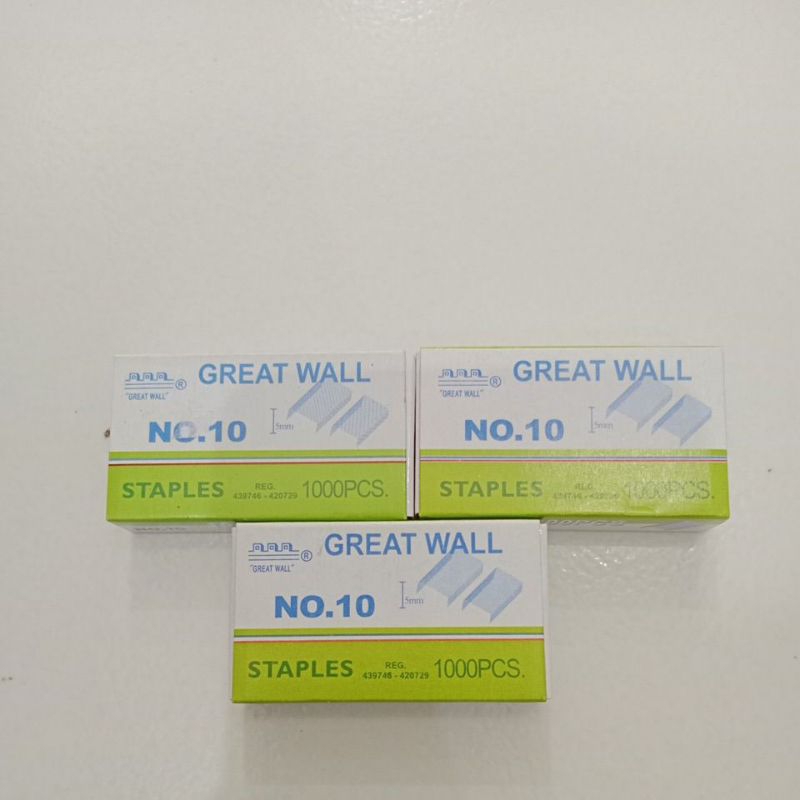 Isi staples no 10