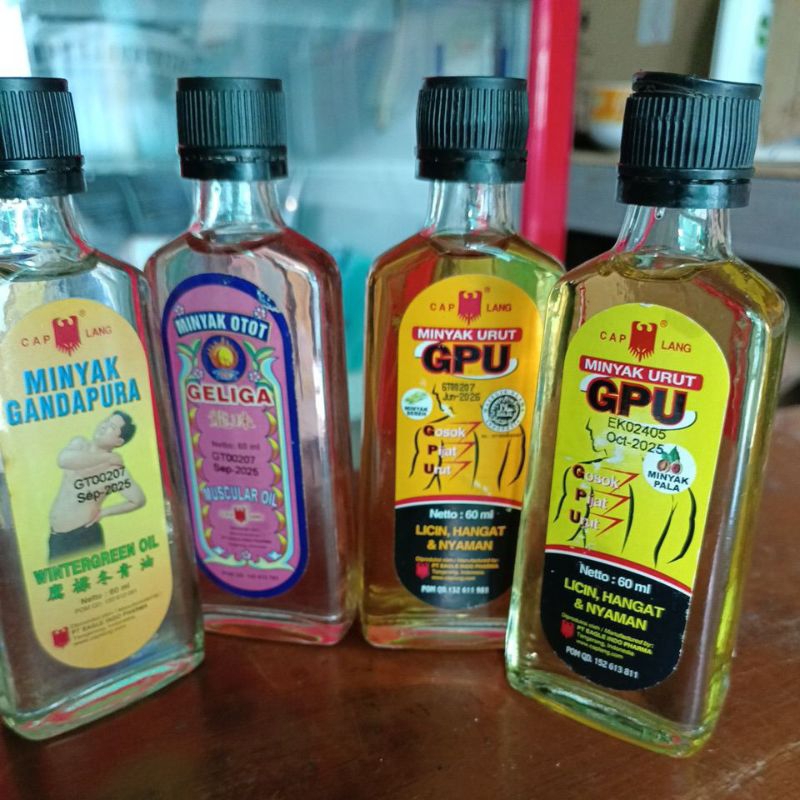 minyak urut gpu 30ml, 60ml