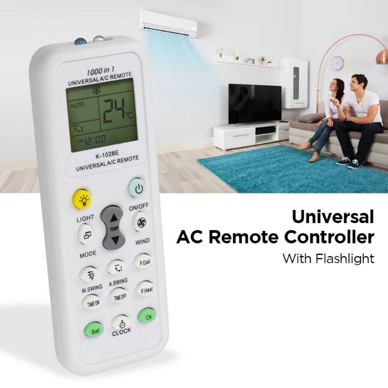 Remot AC Universal Remote Controller Air Conditioner with Flashlight<br/>