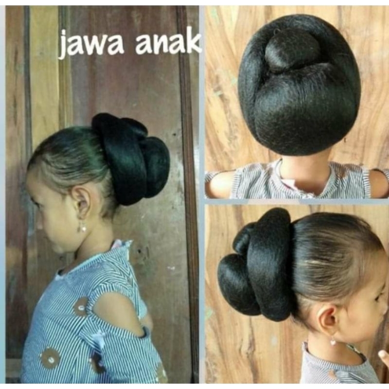 sanggul jawa anak SD