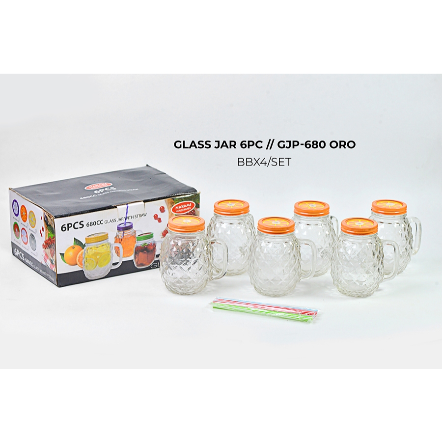 GLASS JAR ISI 6PC