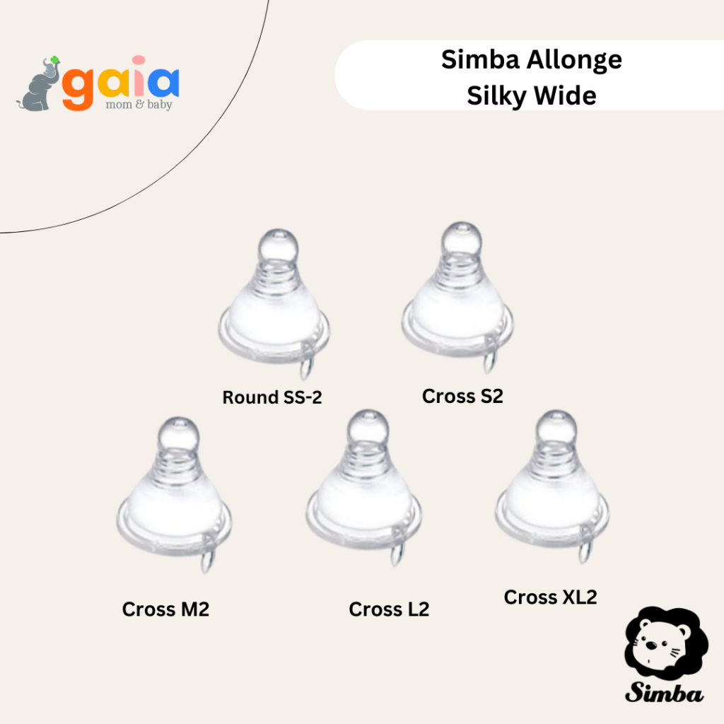 Simba Allonge Silky Wide Cross & Round | Dot Botol Susu