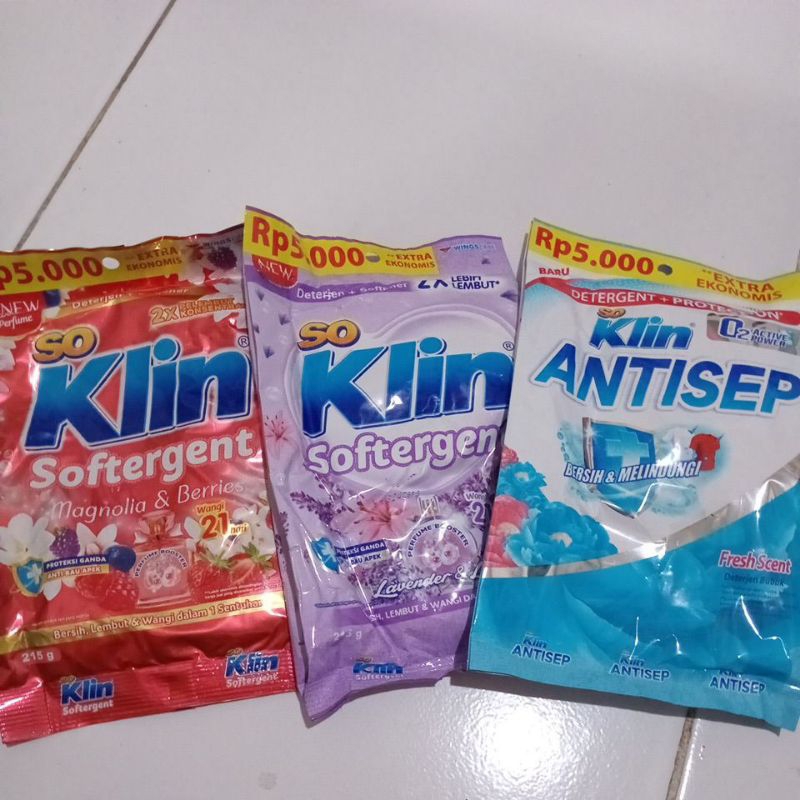 Soklin Detergent 215gr