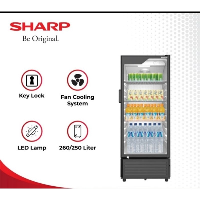 Showcase Sharp 4 rak SCH 250FS
