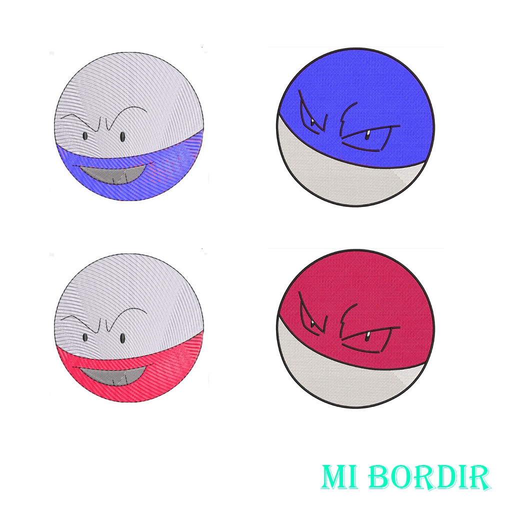Patch / Emblem Bordir Pokemon Voltorb Electrode